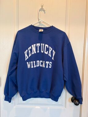 Vintage 1990s UK Kentucky Wildcats Blue Crewneck Sweatshirt - Jerzees - Medium
